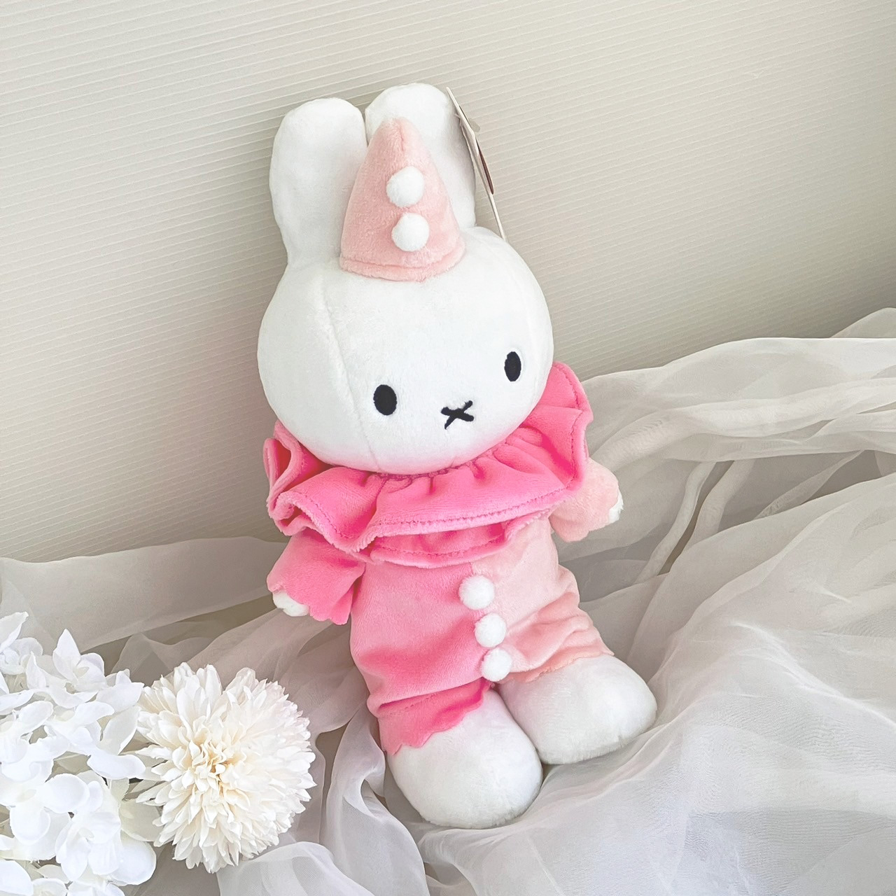 Miffy米菲兔填充玩偶- 頑皮兔 粉 24cm