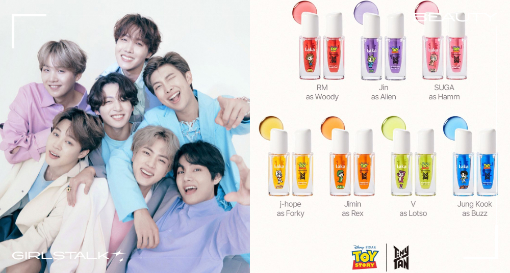 Laka護唇油換上「玩具總動員X TinyTAN」包裝，BTS自選角色太萌，ARMY們要收！