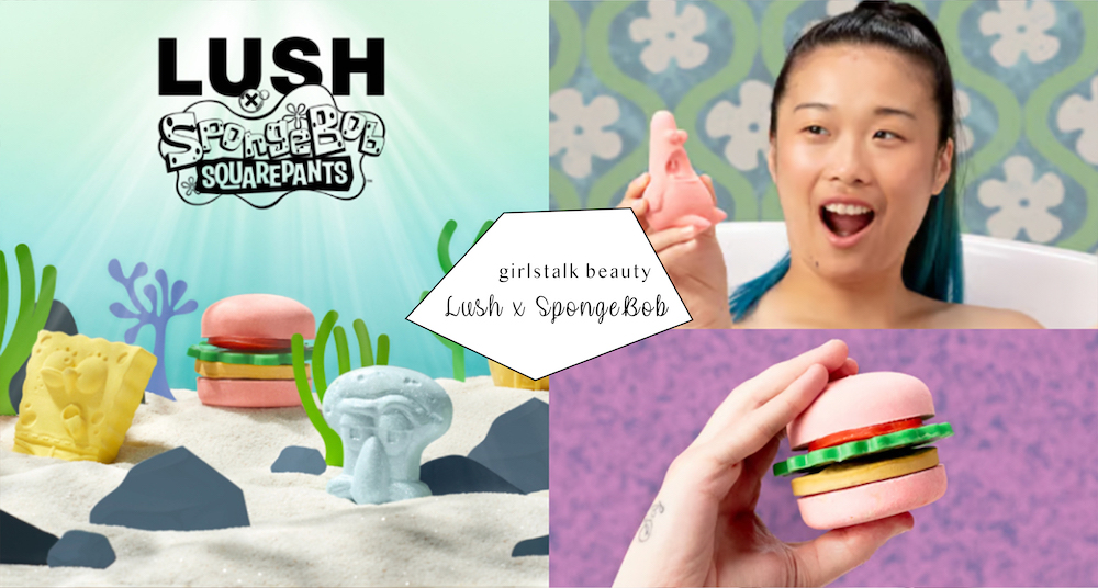 用美味蟹堡、章魚哥洗澡！「LUSH X 海綿寶寶」聯名登場，派大星表情化身汽泡彈，光用看的就超療癒