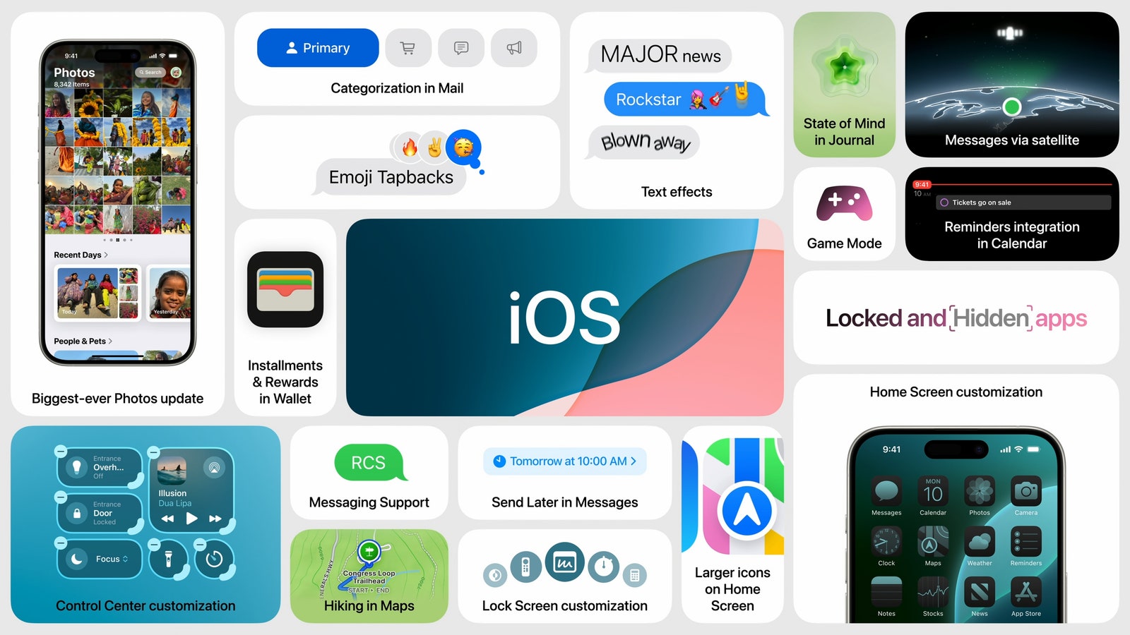 更加個人化的iOS 18系統