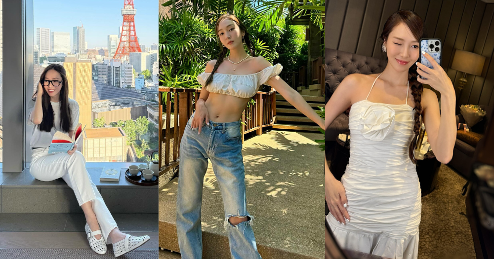 白色渡假風穿搭範本5：Jessica
