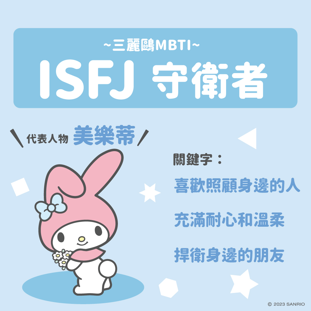 三麗鷗MBTI測驗守護型人格