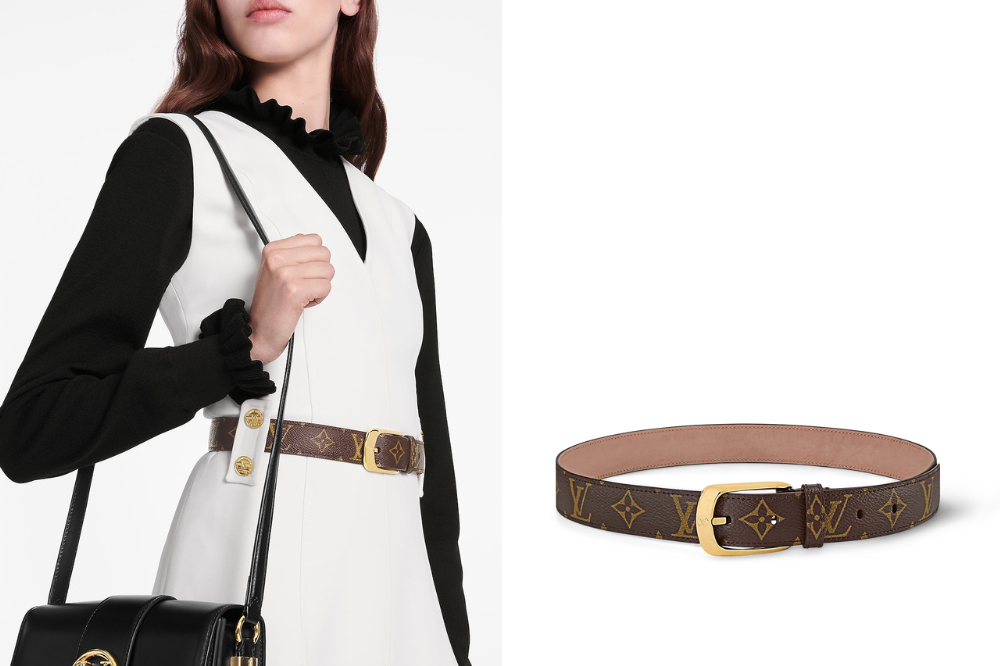 Louis Vuitton Ellipse 30毫米皮帶