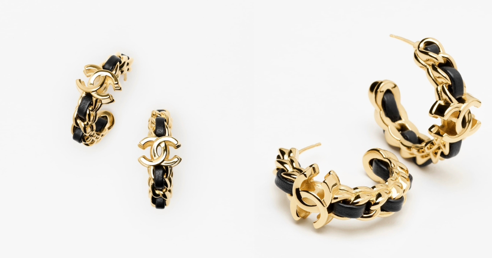 CHANEL雙C Logo環圈耳環，建議售價NT$26,50