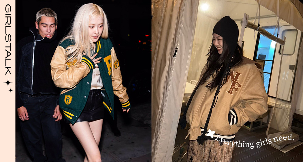 BLACKPINK成員們近期穿什麼?寬鬆夾克搭配牛仔褲,讓你學懂「棒球外套」穿搭的美式復古精髓