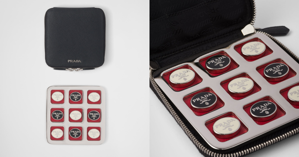Prada Saffiano皮革井字棋組合