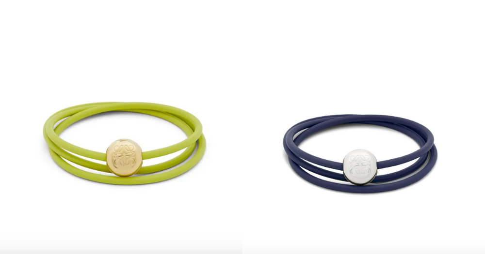 LOEWE Pebble小牛皮手鍊，建議售價NT$9,400
