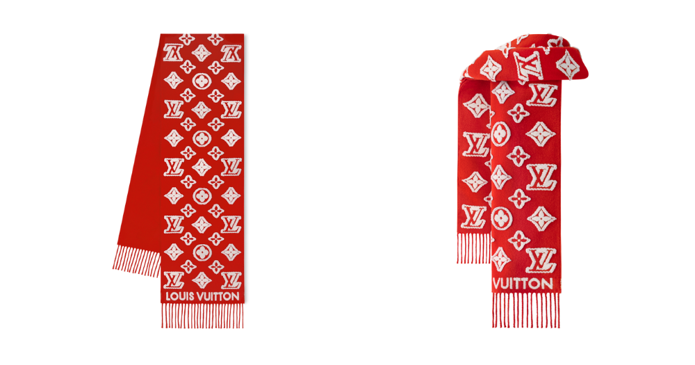 Louis Vuitton LV 3D圍巾，建議售價NT$2
