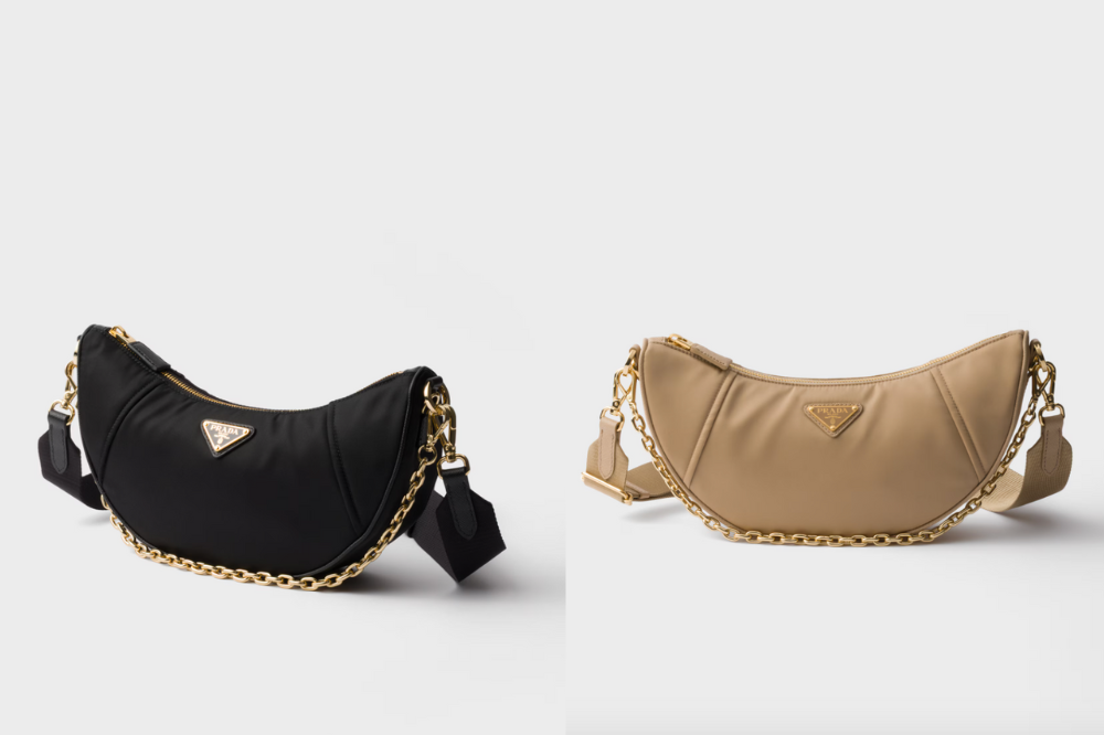 PRADA Demi-lune Re-Nylon 肩背袋
