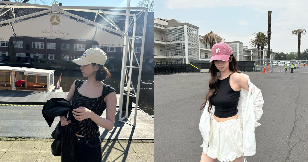 Karina詮釋了夏日的清爽與率性