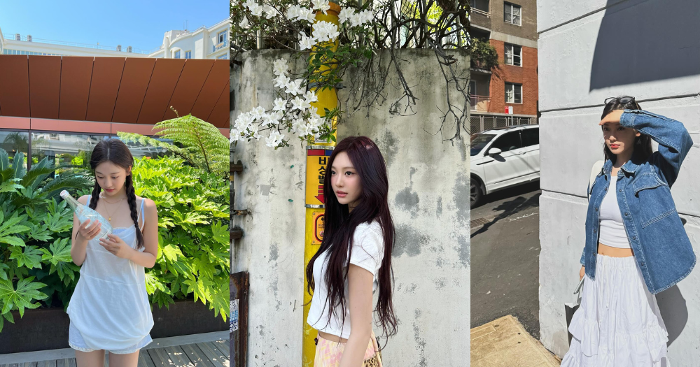 NingNing 以白色蛋糕紗裙展現少女感