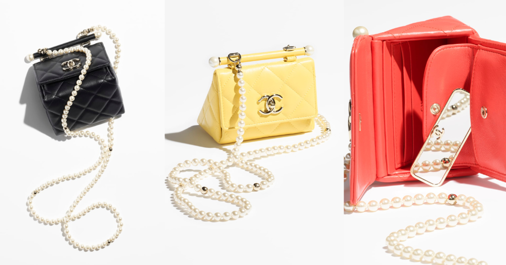 CHANEL三角鏈帶小包Clutches with Chai