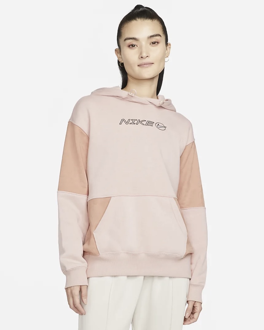 NIKE農曆新年必買5:Nike Sportswear Icon Clash 女款 Fleece 套頭連帽上衣