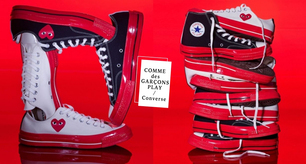 自動掏出信用卡！CDG PLAY X Converse 全新聯名登場，紅色中底Ｘ紅色愛心 這天開賣！