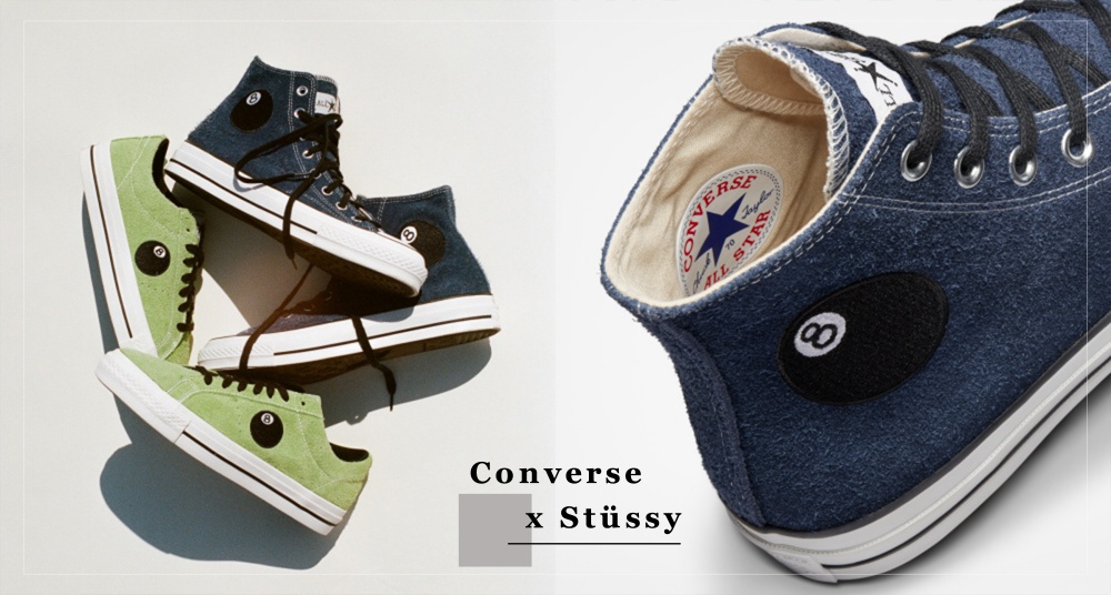 Converse x Stüssy 聯名再一發！重現經典「8號黑球」設計，細節、售價、販售資訊