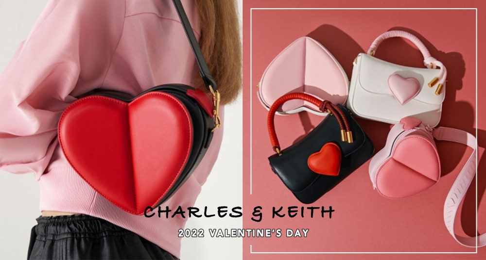 CHARLES & KEITH 2022情人節系列浪漫登場！立體愛心包包太萌♡還有限定愛心鞋款女孩必收