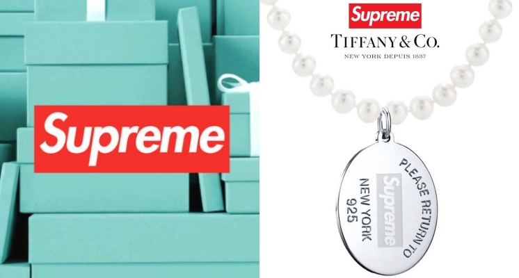Tiffany & Co X Supreme 聯名商品終於曝光！經典銀牌項鍊換上珍珠時髦又潮流，太好看！