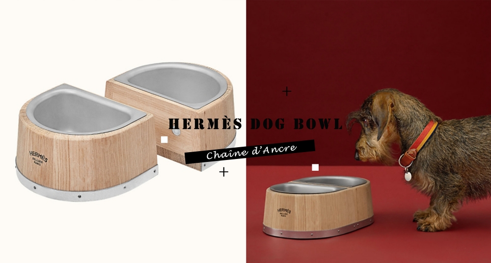 真的是好狗命！Hermès愛馬仕推出「寵物餐碗」要價4萬台幣超驚人，網友：貧窮再度限制了想像～