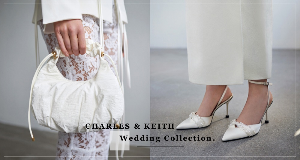 每一雙都超美♡ CHARLES & KEITH 婚鞋系列登場！絕美串珠緞面跟鞋、金蔥高跟涼鞋，陪你踏上幸福洋溢的紅毯！
