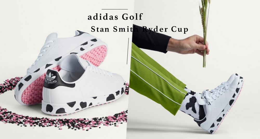 這雙乳牛球鞋太Ｑ！adidas GOLF 打造「乳牛 Stan Smith」，超可愛設計連專屬鞋袋都是乳牛印花！