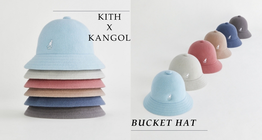 必需包色！KITH X KANGOL 推出聯名經典漁夫帽，絕美莫蘭迪色系＋純羊毛材質男生女男生女生都適合～