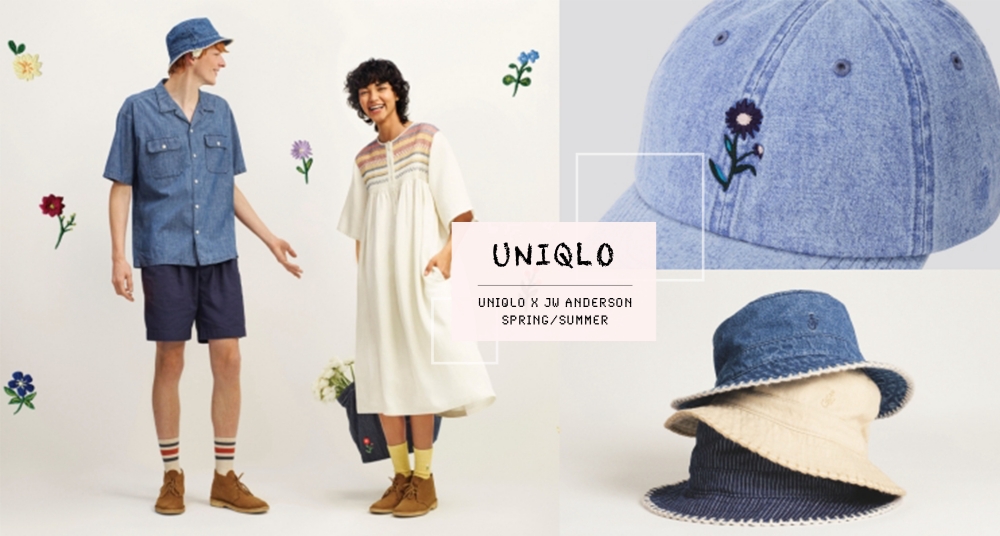 UNIQLOX JW Anderson 春夏全新聯名即將開賣！可愛刺繡小花Tee、棒球帽、漁夫帽通通加進購物車！