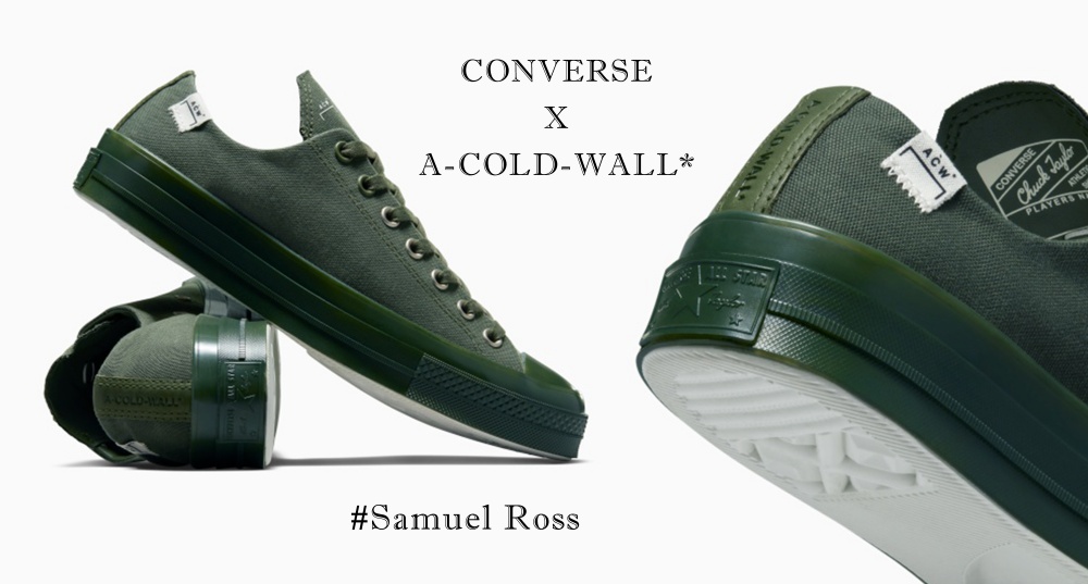 Converse x A-COLD-WALL* 聯名新作！森林系Chuck 70質感亮相，這天限量發售！