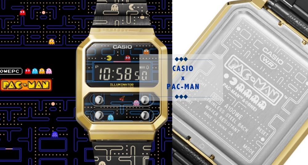 小精靈遊戲變身手錶！CASIO X 小精靈推出復古錶款，豆豆迷宮、彩色小幽靈全都在錶上，實在太可愛♡
