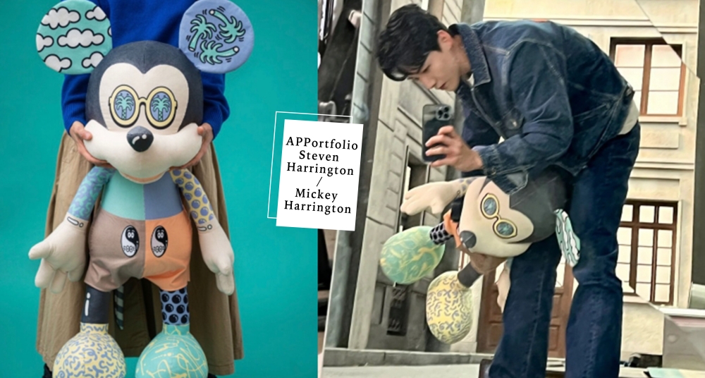 加州迷幻風米奇太萌！香港推出「Mickey Harrington 限量米老鼠布偶」連藝人都搶著收藏～