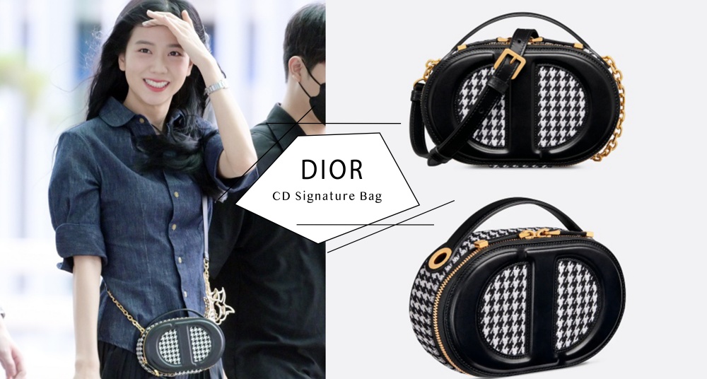 本季最可愛相機包是它！Dior 最新「CD Signature 橢圓形相機包」，迷人千鳥格手提斜背都超好看～