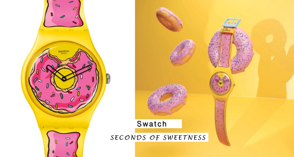 口水已經流下來了！SWATCH 為 THE SIMPSONS 辛普森家庭推出「粉紅糖霜甜甜圈」特別腕錶～