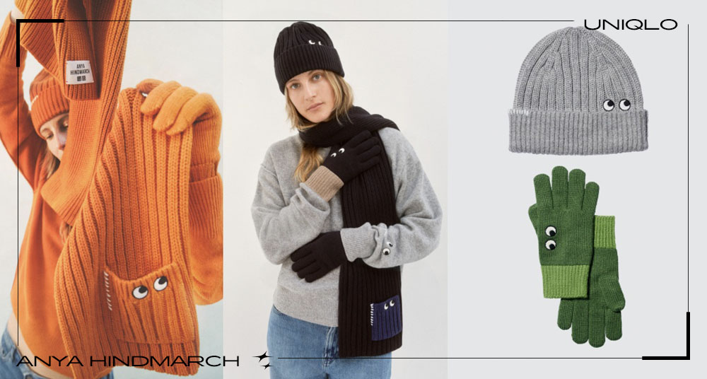 披巾超可愛!UNIQLO 攜手英國品牌ANYA HINDMARCH 首次推出全新聯名系列,以俏皮笑臉重塑UQ經典針織單品