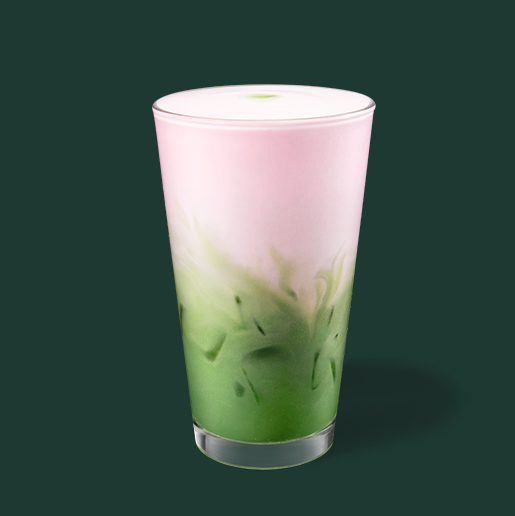 粉紅夢幻醇濃抹茶那堤