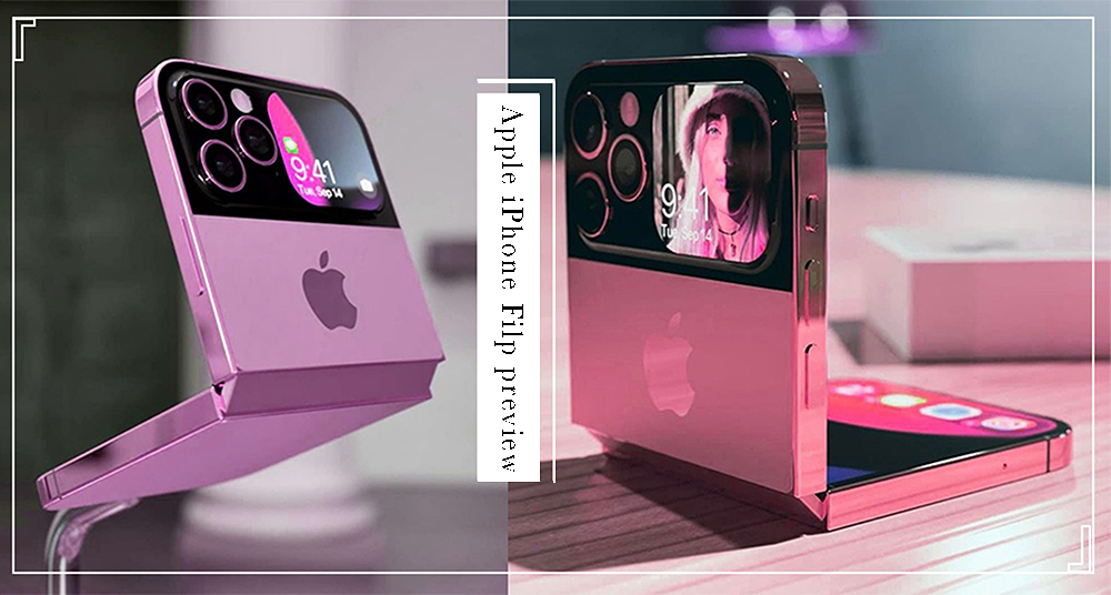 蘋果摺疊機「iPhone Flip」夢幻新色曝光！「玫瑰仙女金配色、四眼怪鏡頭、背蓋螢幕」預測概念圖美到冒泡♡