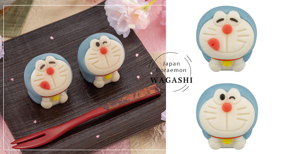 哆啦A夢變身超可愛點心♡日本超商限定「哆啦A夢和菓子」！卡士達、草莓口味+瞇瞇眼吐舌造型萌度爆表！