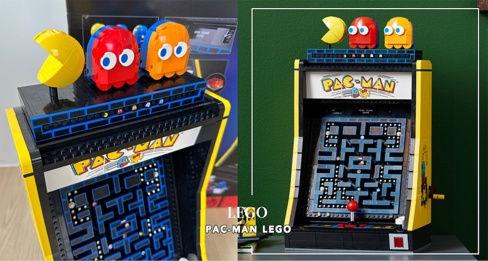 小精靈變身樂高！樂高最新推出「PAC-MAN」經典復古電玩機台！小精靈真的可以移動吃豆子、把手、搖桿等細節超精緻！