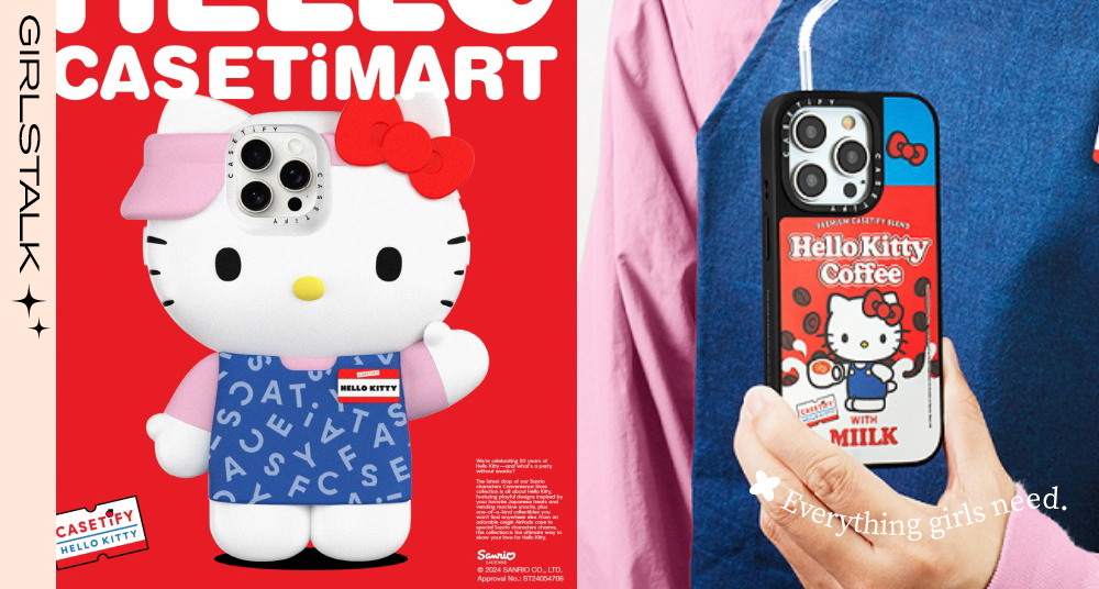 Kitty粉尖叫！CASETiFY最新「Hello Kitty聯名手機殼」可愛指數爆表！ Kitty化身便利商店店員推出一系列3C周邊！