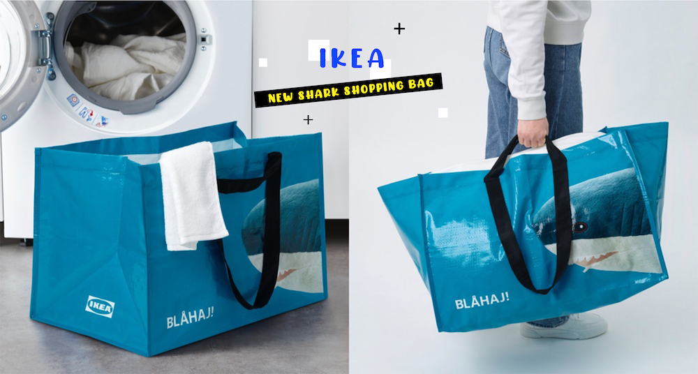 鯊迷們快收！IKEA經典鯊魚玩偶變成購物袋啦～全新超大容量「鯊鯊購物袋」價格超親民，容量大升級！