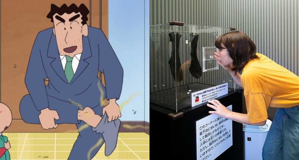 廣志臭襪子實體化！日本淡路島《蠟筆小新》限定展開跑，現場親聞最臭上班族野原廣志的「恐怖襪子」！