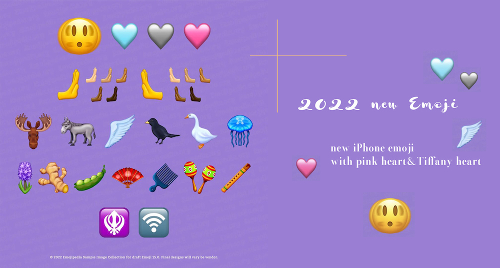 Apple ios16.4最新「Emoji表情符號」登場！粉色愛心、蒂芬妮藍愛心少女必備♡興奮到模糊終於出爐～31款表情一次看！