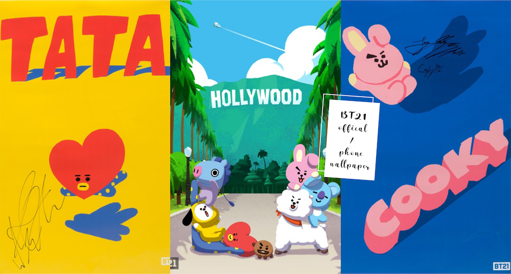 【桌布特輯】被BT21萌哭♡20張精選BT21手機桌布！官方釋出圖片中還有BTS的親筆簽名～阿米們必收！