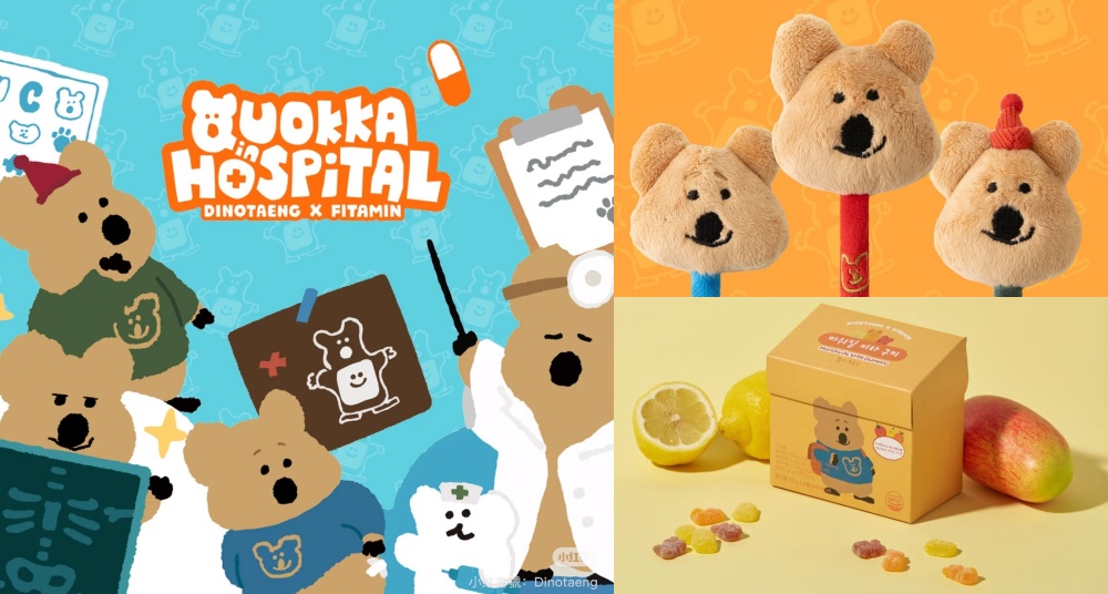 最可愛的Dinotaeng又來了！「QUOKKA in HOSPITAL醫院主題快閃店」限時13天韓國現代百貨登場！最新28款周邊一次看！