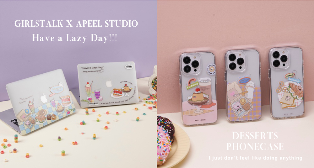 今夏最甜手機殼!APEEL STUDIOXGIRLSTALK 夢幻聯名3C周邊登場!可愛軟餅乾鏡面殼、ㄉㄨㄞ ㄉㄨㄞ布丁支架必收~