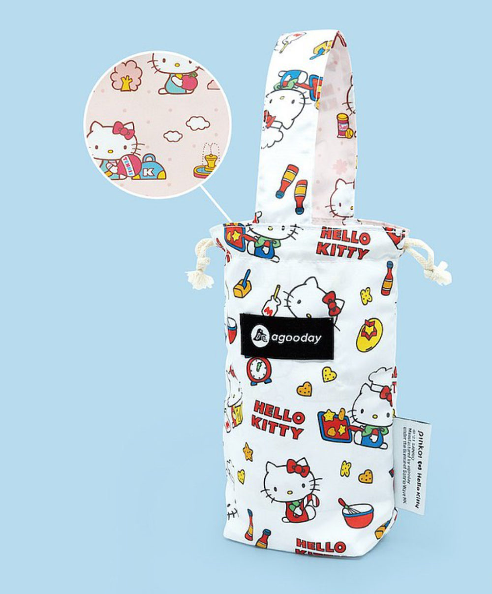 6.PinkoiXHello Kitty 好日子 雙色飲料提袋,NT.380