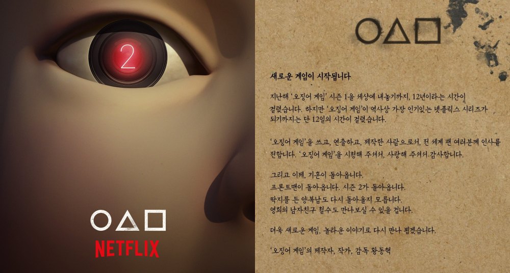 Netflix《魷魚遊戲》確定製作第二季！李政宰、李秉憲都將回歸，123木頭人英熙的男朋友哲秀也加入戰局？