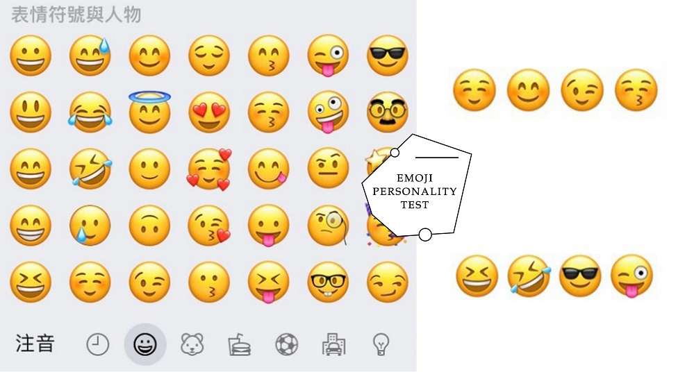 超準！國外紅爆的「emoji心理測驗」，從最喜歡的emoji看出你的潛在性格！