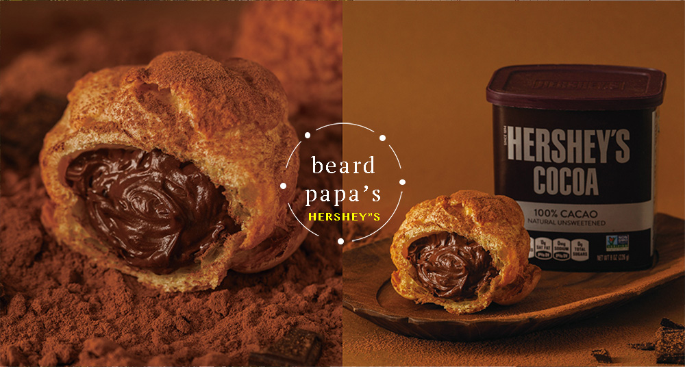 巧克力控必吃！beard papa’s 「好時巧克力泡芙」，加碼「杏仁棒棒」人氣回歸、「香草奶酥醬」全新上市！