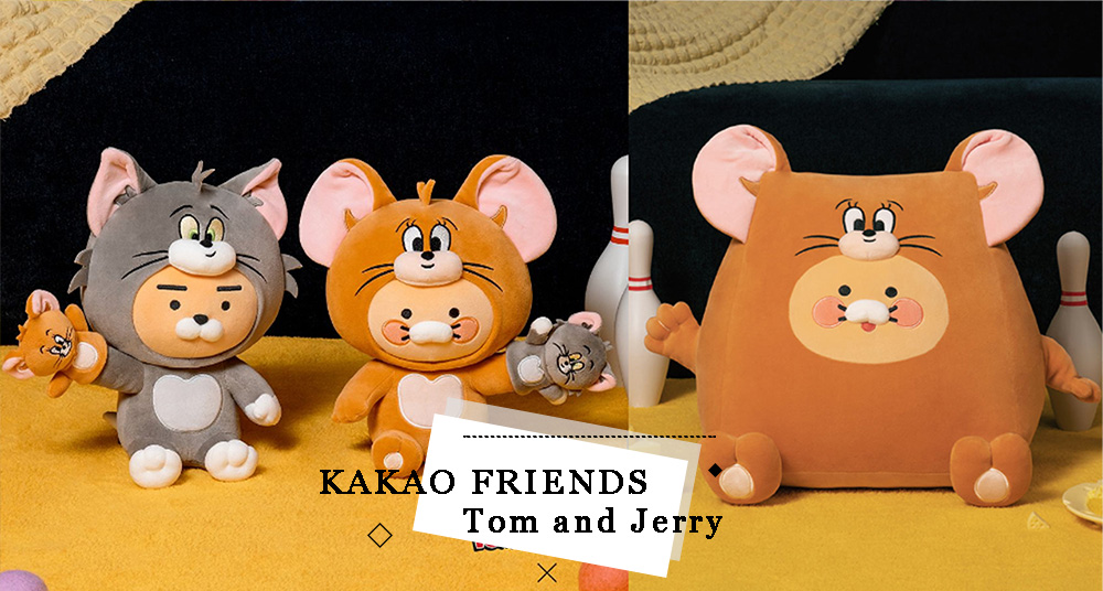 萌度爆表！KAKAO FRIENDSＸTom and Jerry最新聯名上市！萊恩和春植變身湯姆貓與傑利鼠！