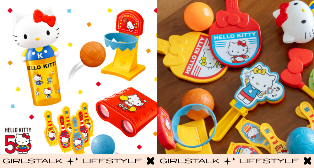 Kitty免費送！麥當勞聯名Hello Kitty玩具，迷你「Kitty高爾夫、籃球、保齡球」通通一比一縮小太可愛！