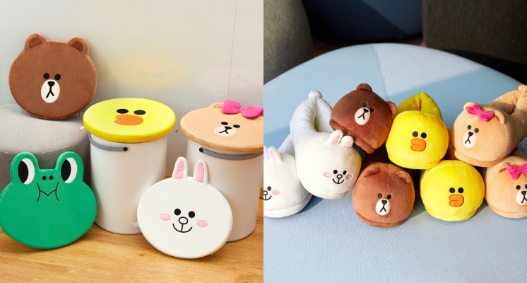 讓居家環境變得可愛一點！LINE FRIEND 新推兩款保暖神物～人家想要那厚厚軟軟的拖鞋啦♡